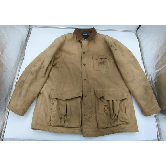 Vintage Dickies Lined Duck‎ Canvas Barn Jacket Chore Coat Men XL Distressed 90s - Picture 1 of 16
